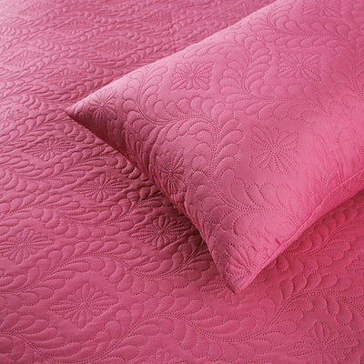 Blush Self Embossed Bed Spread