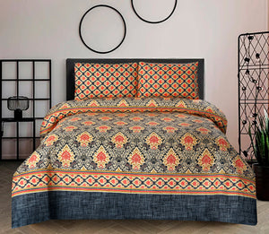 Citrus Cotton Printed Bedsheet Set