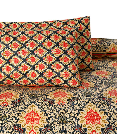 Citrus Cotton Printed Bedsheet Set