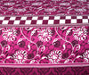 Raspberry Cotton Printed Bedsheet Set