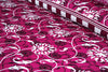 Raspberry Cotton Printed Bedsheet Set
