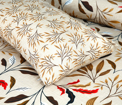 Butter Scotch Cotton Printed Bedsheet Set