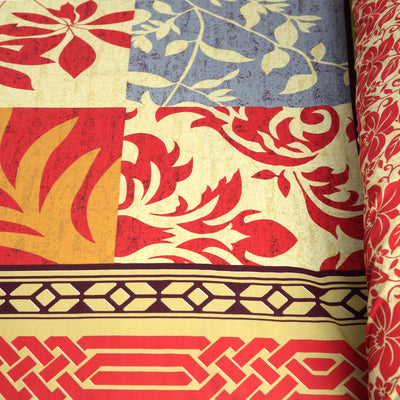 Ethnic Pattern 4Pcs Cotton Printed Bedsheet Set