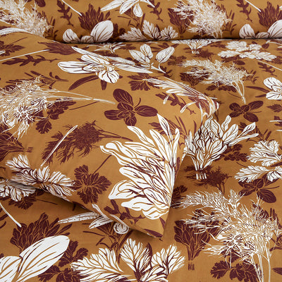 Crispy Waffer Cotton Printed Bedsheet Set