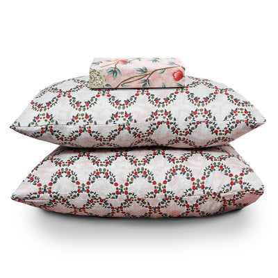 Palm Paradise Cotton Printed Bedsheet Set