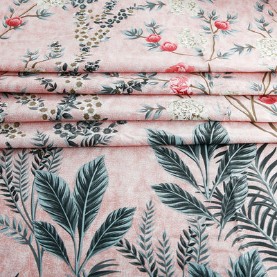 Palm Paradise Cotton Printed Bedsheet Set