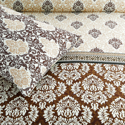 Coco Ethnic Cotton Printed Bedsheet Set