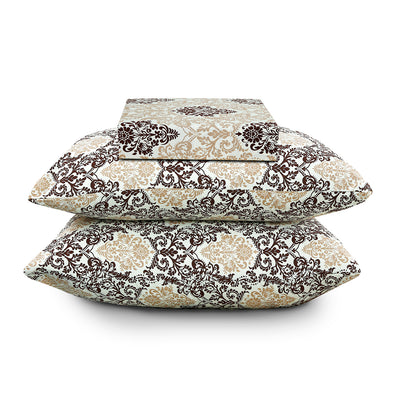 Coco Ethnic Cotton Printed Bedsheet Set