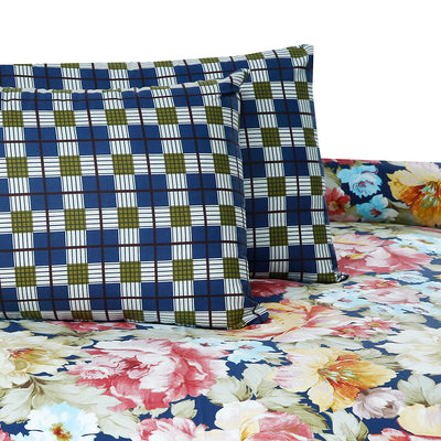 Multi Flora Cotton Printed Bedsheet Set