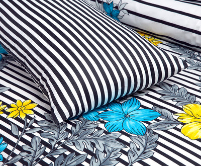 Zebra Cotton Printed Bedsheet Set
