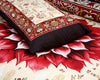 Red Flora 4Pcs Cotton Printed Bedsheet Set