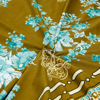 Ebony Cotton Printed Bedsheet Set