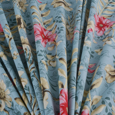 Misty Flora 4Pcs Cotton Printed Bedsheet Set