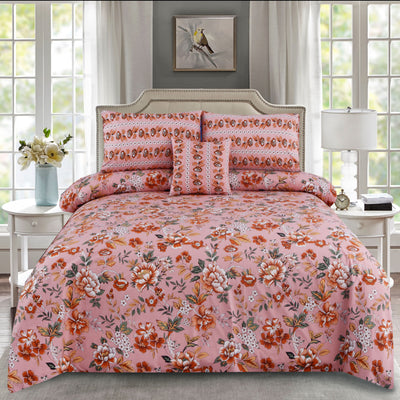 Bloomie Flora 4Pcs Cotton Printed Bedsheet Set