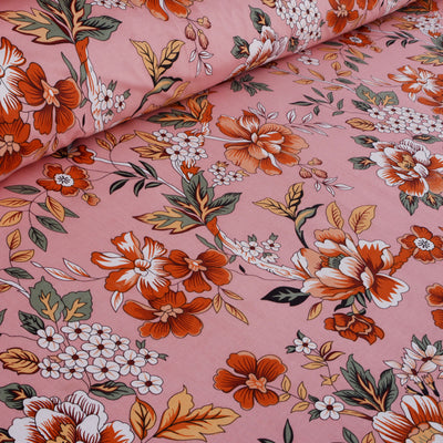 Bloomie Flora 4Pcs Cotton Printed Bedsheet Set