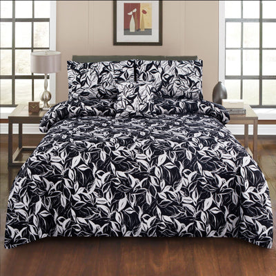 Midnight Forest 4Pcs Cotton Printed Bedsheet Set