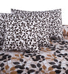 Coffee Bean 4Pcs Cotton Printed Bedsheet Set