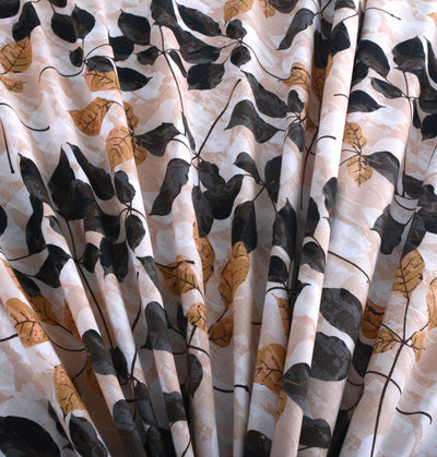 Coffee Bean 4Pcs Cotton Printed Bedsheet Set