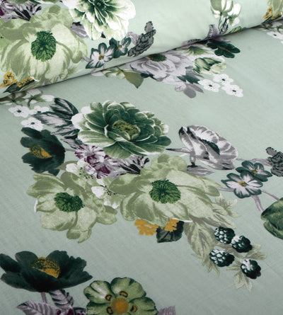 Sea Garden 4Pcs Cotton Printed Bedsheet Set
