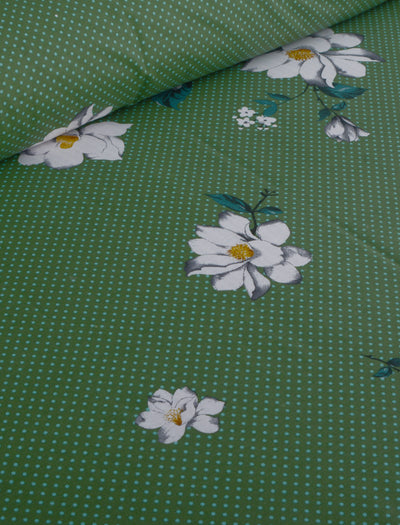 Emerald 4Pcs Cotton Printed Bedsheet Set