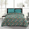 Bloom Nest 4 Pillow Cotton Printed Bedsheet Set