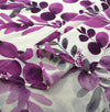 Lavender Bloom 4 Pillow Cotton Printed Bedsheet Set