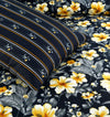 Nightingale 4 Pillow Cotton Printed Bedsheet Set