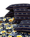 Nightingale 4 Pillow Cotton Printed Bedsheet Set