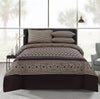 Wooden Room 4 Pillow Cotton Printed Bedsheet Set