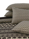Wooden Room 4 Pillow Cotton Printed Bedsheet Set