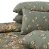 Spring Serenade 4 Pillow Cotton Printed Bedsheet Set