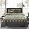 Meadow Mist 4 Pillow Cotton Printed Bedsheet Set