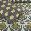 Meadow Mist 4 Pillow Cotton Printed Bedsheet Set