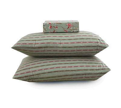 Sand Petals Cotton Printed Bedsheet Set