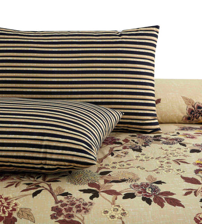 Pastel Serenity Cotton Printed Bedsheet Set