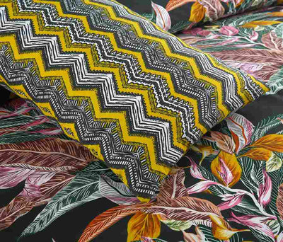 Sunny Vibes Cotton Printed Bedsheet Set