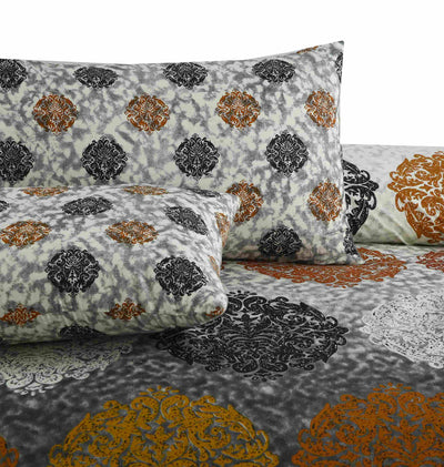 Mint Mirage Cotton Printed Bedsheet Set
