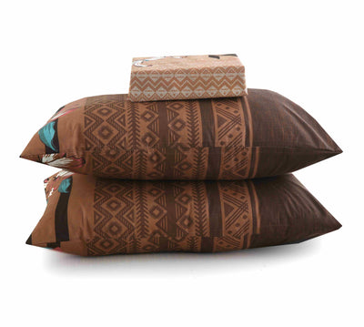 Sandy Breeze Cotton Printed Bedsheet Set
