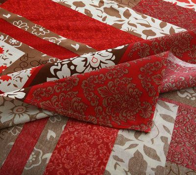 Summer Fern Cotton Printed Bedsheet Set