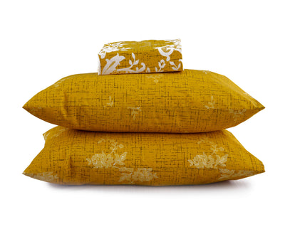 Tropical Whispers Cotton Printed Bedsheet Set