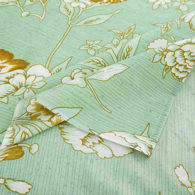 Crispy Calm Cotton Printed Bedsheet Set