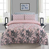 Breeze Blush Cotton Printed Bedsheet Set