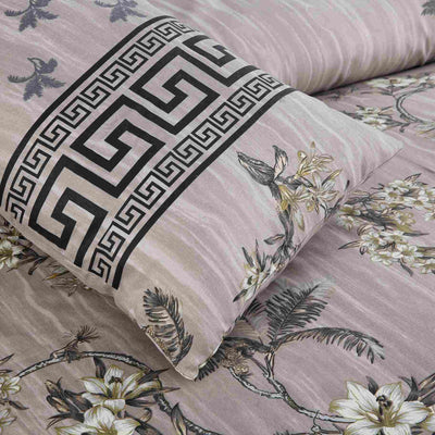 Summer Haze Cotton Printed Bedsheet Set