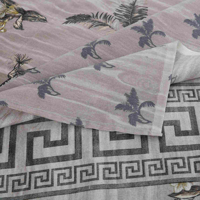 Summer Haze Cotton Printed Bedsheet Set