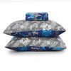 Azure Pop Cotton Printed Bedsheet Set