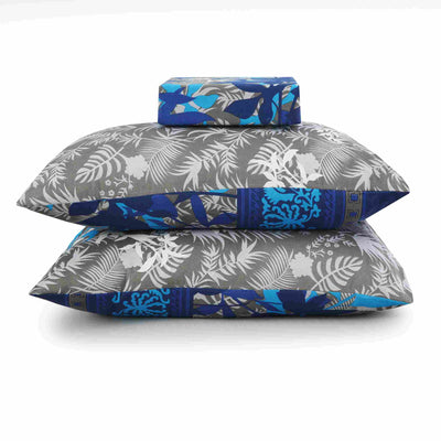 Azure Pop Cotton Printed Bedsheet Set