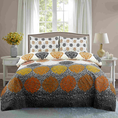 Mint Mirage Cotton Printed Bedsheet Set