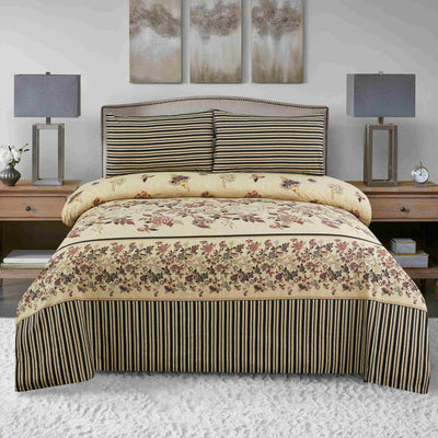 Pastel Serenity Cotton Printed Bedsheet Set