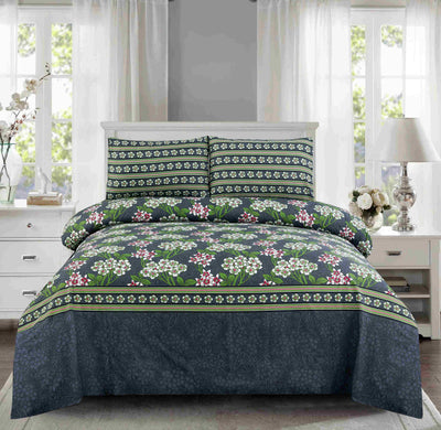 Daylight Drape Cotton Printed Bedsheet Set