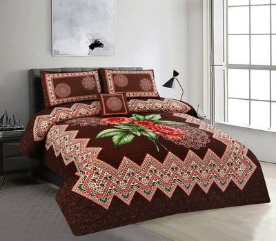 Comfetti 4Pcs Cotton Printed Bedsheet Set